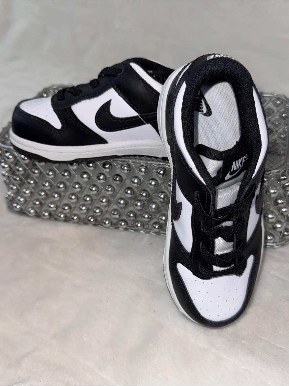 Nike Dunk Low Panda Black White Toddler 10C (UK 9.5/EU 27) CW1589-100 🐼🖤